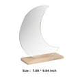 thumbnail image 3 of GDDTOY Tabletop Make Up Mirror Board European Style Home Decoration Irregular Wooden Bathroom Supplies, 3 of 9