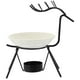 thumbnail image 5 of Quemador de incienso simple Soporte de incienso de arte de hierro Elk Aroma Therapy Ash Catcher Decoración para la oficina en casa (Ciervo negro y bandeja blanca), 5 of 6