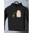 thumbnail image 3 of Cute Ghost W Marshmallows Hoodie Toddler -Image by Shutterstock,  5 Toddler, 3 of 4