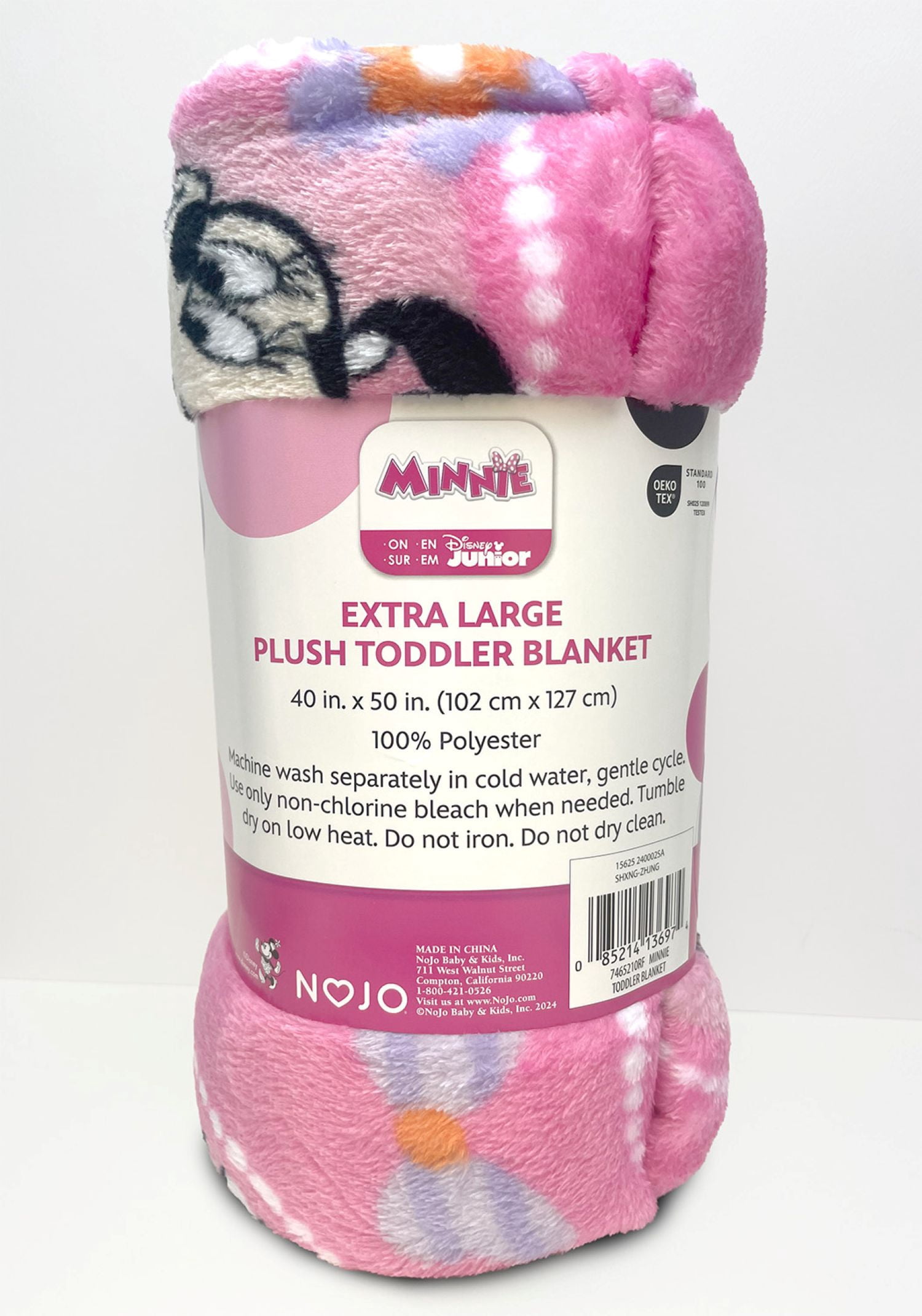 Disney Minnie Mouse Plush Toddler Blanket, Pink, 40"x50", Girl