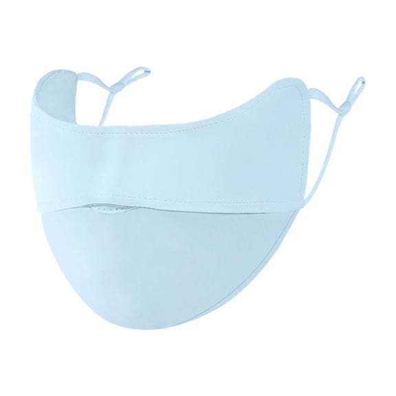 Shadoumai Ice Silk Face Mask with UV Protection,Cooling Breathable Sun Mask, Lightweight & Comfortable