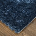 thumbnail image 5 of Feizy Indochine Modern Solid, Blue/Black, 7'6" x 9'6" Area Rug Sheen Fade Resistant Luxury & Glam Floor Rug for Living room Bedroom, 5 of 10