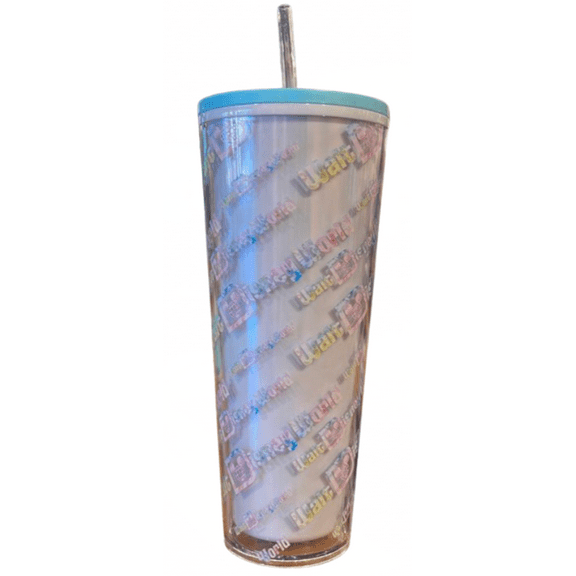 Disney Parks Walt Disney World Colorful Design Tumbler Straw New with Tags
