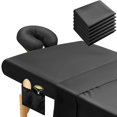 thumbnail image 1 of Juego de sábanas para mesa de masaje Mixweer, juego de 9 piezas y 3 (negro), 1 of 6