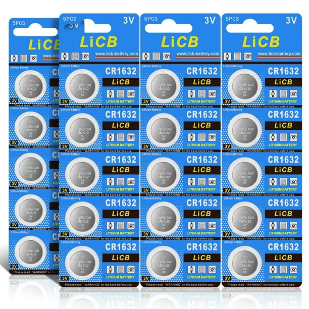 Blister de 1 pile bouton au lithium 3V Panasonic - CR1632, DL1632