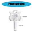 thumbnail image 2 of ZPAQI 12/60Pcs Vertical Blind Plastic Curtain Carriers Replacement for Smooth Sliding, 2 of 6