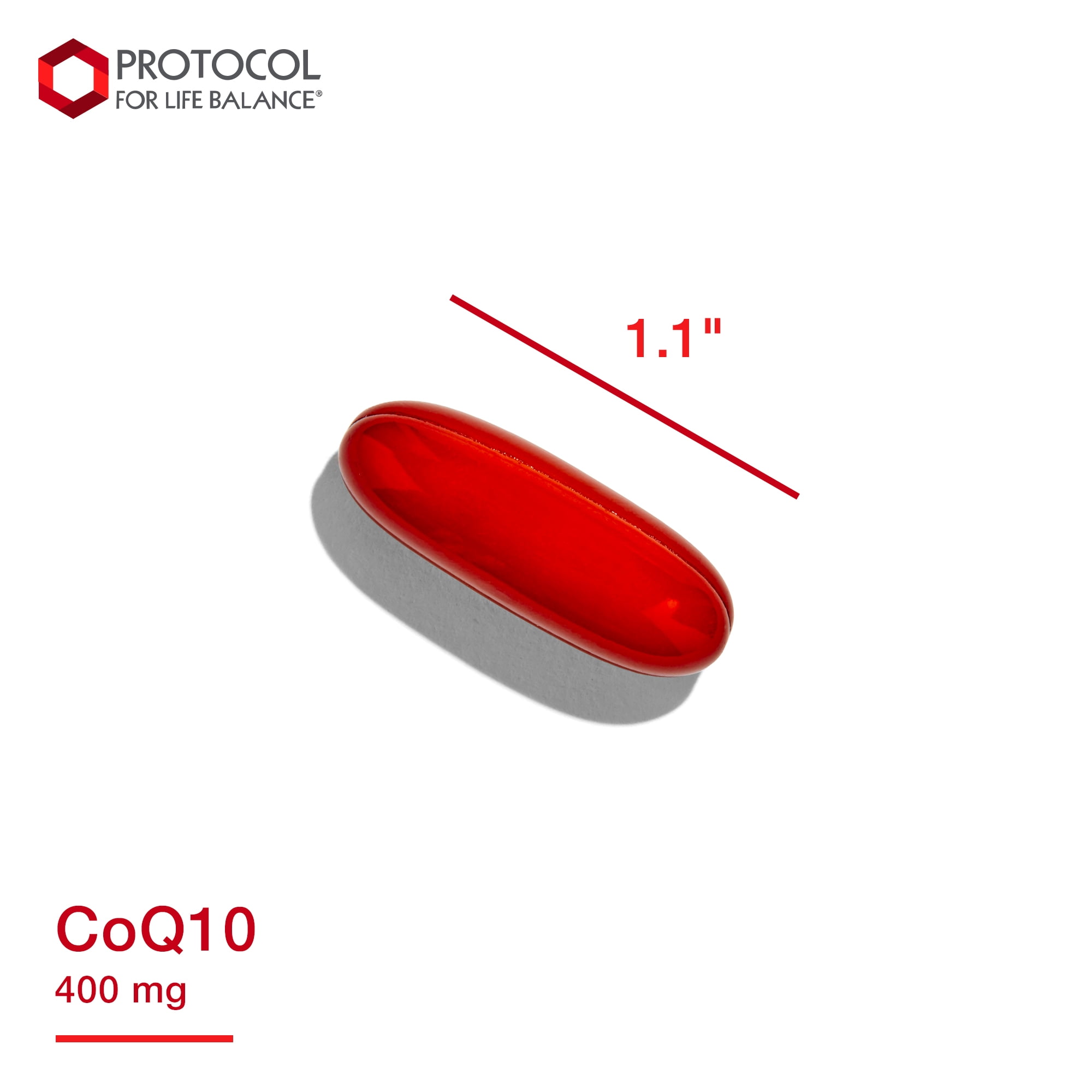 Protocol CoQ10 400mg with Vitamin E - Heart Health Support - 60 Softgels