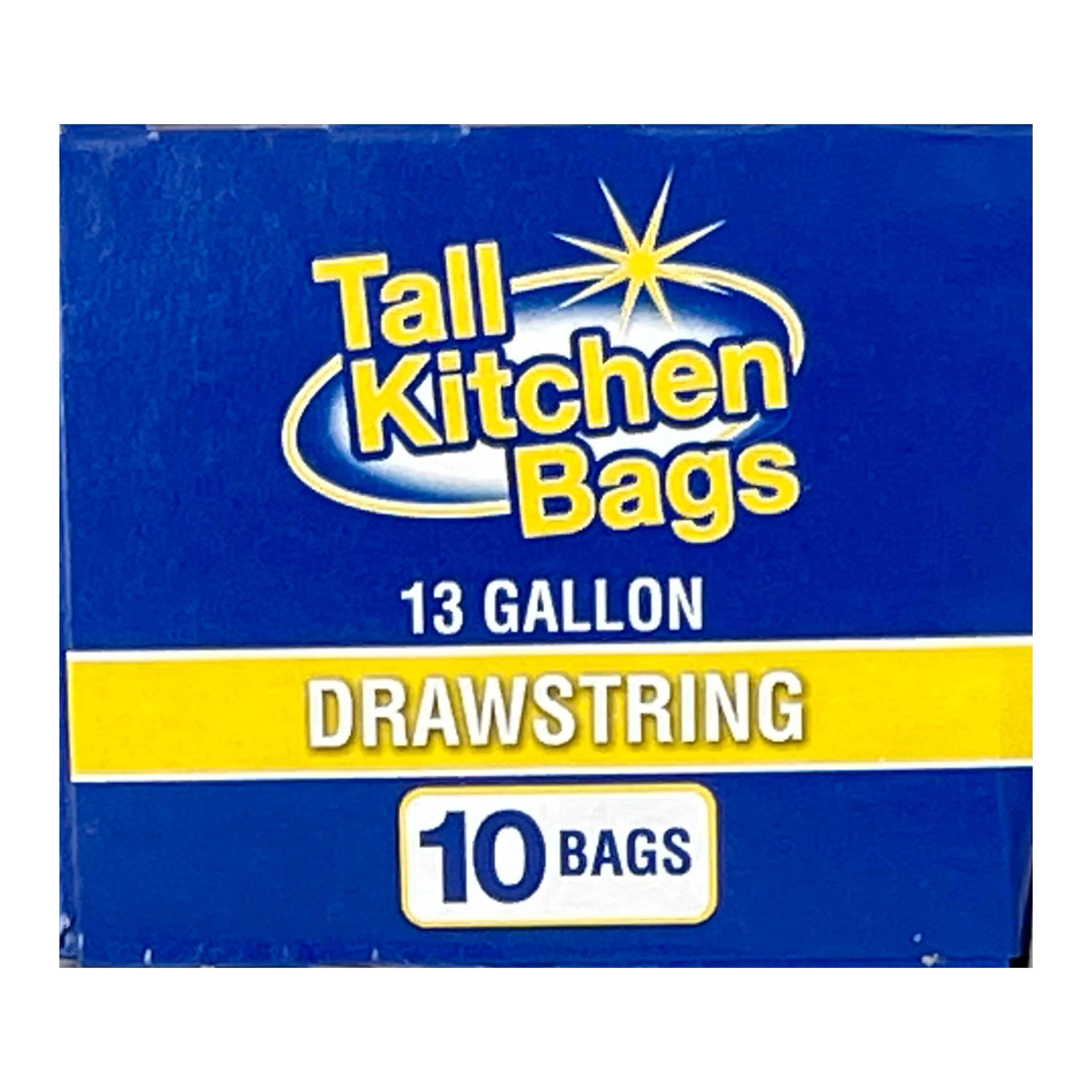 Hefty Basics Tall Kitchen 13 Gallon Drawstring Bags 100 Ct Box