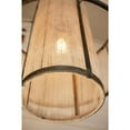 thumbnail image 4 of Kalalou Inc Round Double Layered Woven Fiber And Metal Pendant Light, 4 of 5