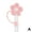 pink, variant on Silicone Flower Shaped Straw Topper,1.22"x1.19"x0.6",Fit for 10mm Caliber Straw Decorative Dust‑Proof Straw Cap,Multiple Colors Optional,1‑Pack