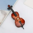 thumbnail image 2 of HURRISE Decoration Accessory,Refrigerator Sticker,Basswood Violoncello Shaped Ornament 3 Dimensional Decorative Refrigerator Sticker, 2 of 8