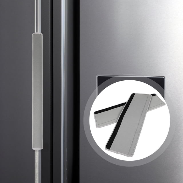 WEUVEB 2pcs Fridge Handle Protector Covers Durable Refrigerator Door Handle Wraps For Easy Attachment