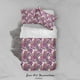 thumbnail image 3 of 3D Purple Flores Patrón Funda de edredón Set Ropa de cama Set Funda de edredón Fundas de almohada, 3 of 3
