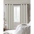 thumbnail image 3 of Sage Green Striped Blackout Curtains 96 Inches Long for Bedroom, Modern Farmhouse Green Stripes Thermal Insulated Room Darkening Black Out Window Curtain Panels Grommet Drapes for Living Room, 3 of 8