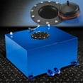 thumbnail image 3 of 10 Gallon Universal Fuel Cell Gas Tank Aluminum Polished Race Street Drift Strip Fuel Cell Tank with Level Sender Blue, 3 of 5