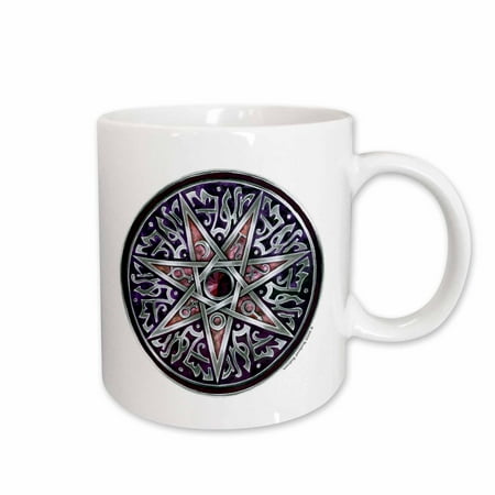 

3dRose Star of Fey Pagan Wiccan Magickal Sigil Art Ceramic Mug 11-ounce