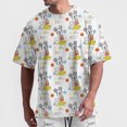 thumbnail image 3 of Camiseta de hombre Disney Mickey Mouse Auriculares Letras de moda Camiseta de manga corta Camiseta de dibujos animados Ropa de cuello redondo Talla grande, 3 of 5