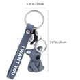 thumbnail image 3 of Cartoon Key Pendant 2pcs Creative Cartoon Animal Shape Key Chain Bag Pendant Small Gifts Key Rings, 3 of 6