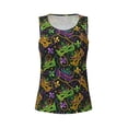 thumbnail image 4 of Lsque Mardi Gras Surface Printed Workout Tank Tops for Women, Athletic Sports Tank Tops, Compression Sleeveless Dry Fit Shirts,Sleeveless Yoga Shirt-XX-Large, 4 of 9