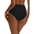 thumbnail image 3 of INSPIRE CHIC Women's Cotton High Waist Briefs Tummy Control Breathable Underwear, Available in Plus Size 2XL Black, 3 of 4