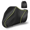 thumbnail image 1 of Funda para Motocicleta Impermeable para Exteriores 300D Oxford Tela Pesada Funda para Scooter con Agujero para Candado Protección Todo Clima Negra Se Ajusta hasta 295 cm/116", 1 of 7