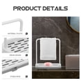thumbnail image 3 of FELTECHELECTR Dish Towel Rack Grey Plastic with Stable Base for Countertop, 3 of 8