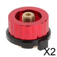 thumbnail image 1 of Adaptador De Tanque De Gas 2x Conector De Estufa Adaptador De Salida De Botella De Gas Para Acampar Rojo, 1 of 8