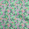 thumbnail image 1 of oneOone Velvet Sea Green Fabric Floral Quilting Supplies Print Sewing Fabric By The Yard 58 Inch Wide, 1 of 4