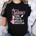 thumbnail image 1 of Playera Mujer 100% Algodón Moroney - Diseño Rosa con Guitarra y Mariposa, 1 of 7