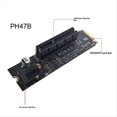 thumbnail image 2 of Adaptador de conversión de ranura NGFF a PCI-E X4. Tarjeta de expansión de puerto M2 a PCIE compatible con la interfaz PCI-E X1, X4, X8 y X16 PH47B., 2 of 5