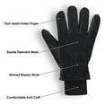 thumbnail image 3 of Premium Deerskin Leather Winter Gloves with 3M Thinsulate - Black, 3 of 5