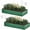 Green-6×3×1FT, variant on Dextrus 6x3x1ft 2 Pack Galvanized Metal Elevated Planter Box with Gloves Ground Nails Support Rod, Outdoor Above Ground Vegetable Flower Growing Container, Green
