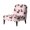 Cute Little Puppy and Snowflakes, variant on HELLHERO Christmas Armless Accent Slipper Chair Cover Featuring Snowflake Pattern, Breathable Soft Slipcover for Dining Room and Living Room