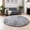 Tie Dye-Light Grey, variant on Rainbow Round Shaggy Area Rug, Soft Plush Non-Slip Circular Floor Mat for Bedroom, Living Room, Dorm & Study. Aesthetic colorful home decor, ideal Christmas gift & holiday decoration for families.