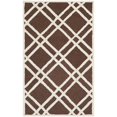 thumbnail image 4 of SAFAVIEH Cambridge Judy Geometric Wool Runner Rug, Dark Brown/Ivory, 2'6" x 6', 4 of 10