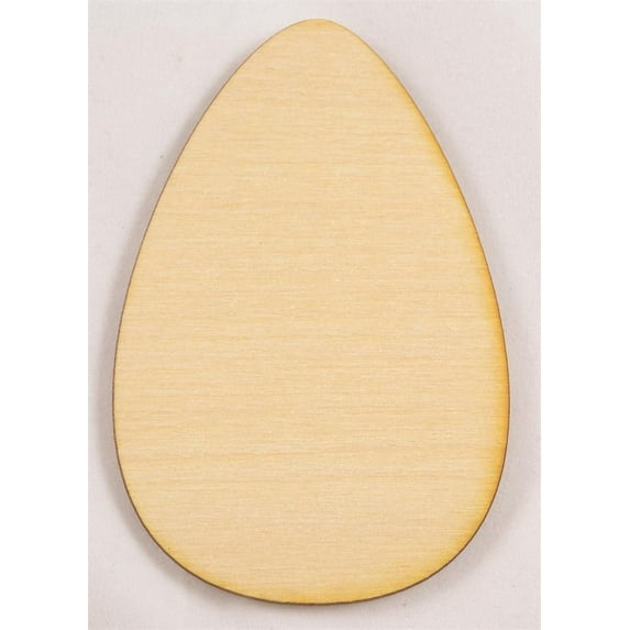 Package Of 50, Easter Egg Wood Cutout 3.75 " X 2.5 " As Perfect Easter Ornaments Or Easter Craft Projects