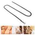 thumbnail image 4 of Curb Chain, DIY Making 5 Pcs Single 1.2 Meters Craft Chain  For Anklets ANGGREK Negro plata, 4 of 8