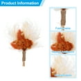 thumbnail image 3 of Mini Dried Flower Bouquet, 2 Pcs Pampas Natural Wildflower with Stem Decor Baby's Breath Boho Floral Plant Flower for Crafts DIY Photo Props Gift Wedding Decor, Orange/White, 3 of 6