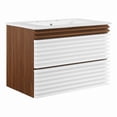 thumbnail image 2 of Render 30" Wall-Mount Bathroom Vanity-EEI-5421-CHA-WHI, 2 of 9