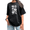 1-Black, variant on UNISHE Women's Minimalist Peony Graphic Tee Bold Black & White Floral Art T-Shirt Casual Summer Top