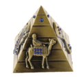 thumbnail image 5 of Vintage Metal Egyptian Pyramids Building Model Desk Ornament Bronze L, 5 of 6
