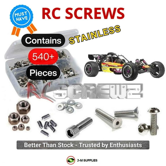 RCScrewZ Stainless Screw Kit hpi028 for HPI Racing 1/5 Baja 5B 2WD Gas Buggy RTR (#10600) | SET