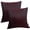 Burgundy, variant on Alchemic Living Set of 2 Pistachio Green Dupioni Art Silk Pillow Covers 12x12 Inch (30x30 CM) - Plain Decorative Concealed Ziippered Throw Cushion Covers for Sofa, Couch, Living Room