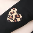 thumbnail image 6 of Popshion Little Girls Leopard Sweatshirt and Heart Pattern Pants Fall Winter 2pc Outfit Set 6-7T, 6 of 7