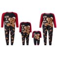 thumbnail image 1 of Christmas Family Matching Pajamas Sets Long Sleeve Gingerbread Man Print ops + Pants Set, 1 of 8