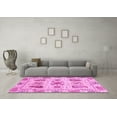 thumbnail image 3 of Ahgly Company Indoor Rectangle Abstract Pink Modern Area Rugs, 2' x 4', 3 of 4
