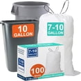 thumbnail image 6 of 5 Gallon Bucket & Mesh Heavy Duty Liners 50 Count 1.2 Mil Thick with Reinforced Drawstring Compatible with 5Gallon Bucket & Mesh Trash Can & Fit  4-5 Gallon Trash Can  & Leak Resistant, 6 of 6