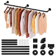 thumbnail image 4 of Bee Vibes Estante Perchero de Ropa 184 cm - Barra Industrial Desmontable, Kit Instalación Incluido, Ahorra Espacio y multifuncional, perfecto para colgar ropa en el balcón, baño o dormitorio, 4 of 4