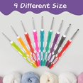 thumbnail image 2 of TPR and ABS Handle Crochet Hook(9pcs), 2 of 7