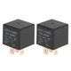 thumbnail image 1 of Ofertas Únicas Relé Automático de 5 Pines 24V 80A Multiusos Relé de Coche Impermeable 2 Pcs Negro, 1 of 1